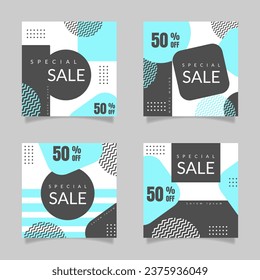 Sale web banner for social media. - Vector.