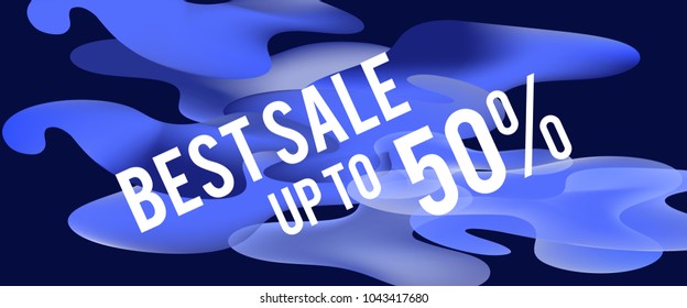 Sale web banners template for special offers advertisement. Frame with the volume realistic balls. Trendy colors in a modern material design style.