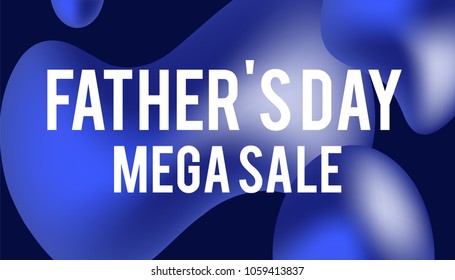 Sale web banners template for special offers advertisement. Discount offer. Super Sale concept. Liquid colors shapes with the hot text. Great sales concept. Happy Father Day Discount. 