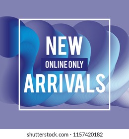 Sale web banners template for special offers advertisement. Liquid colors within different forms. New arrivals concept for internet stores promo. New arrivals web banners. Abstract background. 