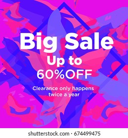 Sale web banners template for special offers advertisement. Trendy colors in a modern material design style. FINAL SALE concept for internet stores promo. Big sales web banners. 