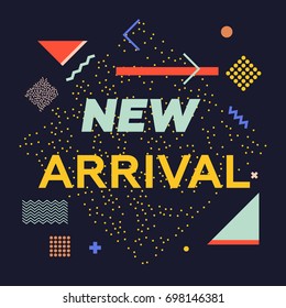 Sale web banners template for special offers advertisement. Trendy colors in a modern material design style. New arrivals concept for internet stores promo. New arrivals web banners. 