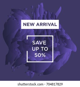 Sale web banners template for special offers advertisement. Trendy colors in a modern material design style. New autumn collection concept for internet stores promo. New arrivals web banners. 