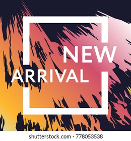 Sale web banners template for special offers advertisement. Trendy colors in a modern material design style. New arrivals concept for internet stores promo. New arrivals web baners. 