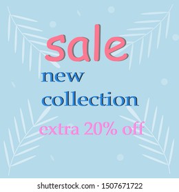Sale website banner. Sale promotional materialvector illustration. Your design for poster, flyer, banner. Vector EPS10.