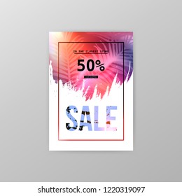 Sale website banner. Sale tag. Sale promotional material vector illustration. Design for social media banner, poster, email, newsletter, ad, leaflet, placard, brochure, flyer, web sticker