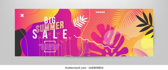 Sale website banner, tag. Promotional material vector illustration. Design for social media banner, poster, email, newsletter, ad, leaflet, placard, brochure, flyer, web sticker
