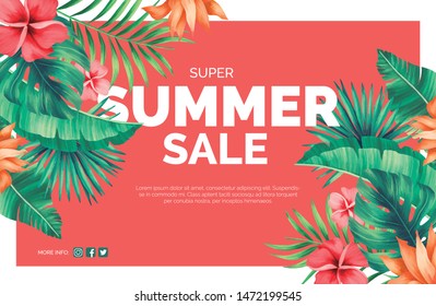 Sale website banner. Sale tag. Sale promotional material vector illustration. Design for social media banner, poster, email, newsletter, ad, leaflet, placard, brochure, flyer, web sticker - Vetorial