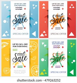 Sale website banners and emails for sale for website and mobile website banners, posters, email and newsletter designs, ads, promotional material, Vector illustrations