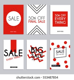 Sale website banners web template collection. Can be used for mobile website banners, web design, posters, email and newsletter designs.