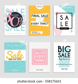 Sale Website Banners Web Template Collection. Can Be Used For Mobile Website Banners, Web Design, Posters, Email And Newsletter Designs.