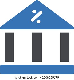 sale with white background. sale is a symbol of banking .glyph colour icon.