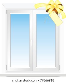 Sale of windows. Vector