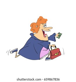 Sale and woman