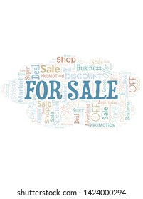 For Sale Word Cloud. Wordcloud Made With Text.