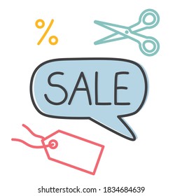 sale word concept - vector illustration