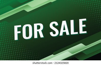 for sale word concept vector illustration with green 3d style for social media landing page, template, ui, web, mobile app, poster, banner, flyer, background, gift card, coupon, label, wallpaper