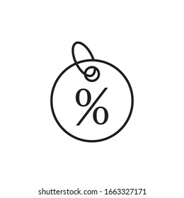 Vorlage für die Design-Vektorillustration mit Rabatt-Symbolen verkaufen
