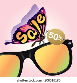 sale,fashion,shopping,butterfly