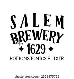 cervejaria salem 1629,design de t-shirt halloween