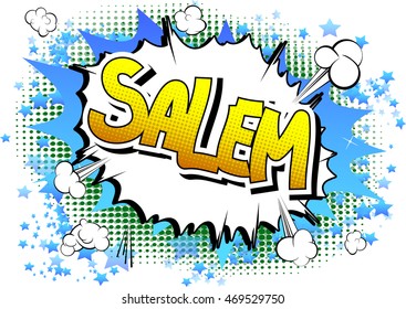 Salem - Comic book style word.