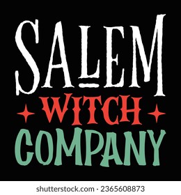  Salem Witch Company T-Shirt Design, Vector File 