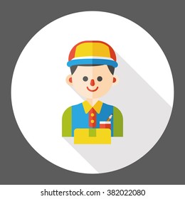 saleman occupation character flat icon