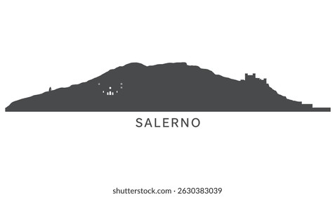 Salerno Skyline City Silhouette Italy Travel.