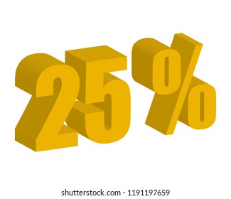 Sales of 25 percent.