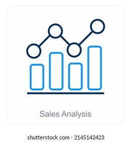 Sales Analytics Graph Icon Concept Stock Vector (Royalty Free ...