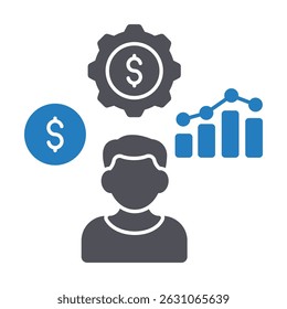 Sales analytics Vector icon which can easily modify or edit 
