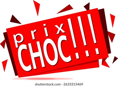 Verkoopbanner met de Franse uitdrukking 
