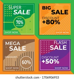 Sales banner. Nice vector graphics for sales promotions, online stores, social media and discount coupons etc.