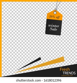 Sales banner template design, Big sale special offer. Vector illustration.