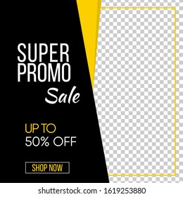 Sales banner template design, Big sale special offer. Vector illustration.