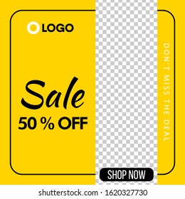 Sales banner template design, Big sale special offer. Vector illustration.