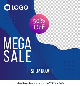 Sales banner template design, Big sale special offer. Vector illustration.