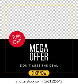 Sales banner template design, Big sale special offer. Vector illustration.