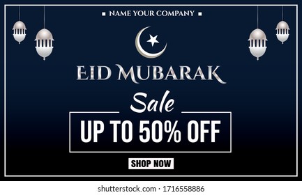 Verkaufsbanner mit dem Thema eid mubarak