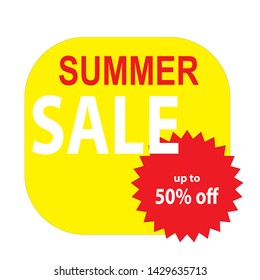 Sales banners. percent price discount for summer sales with colorful background vector
