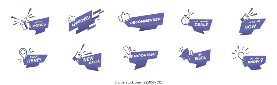 Banners de ventas. Oferta de carteles.