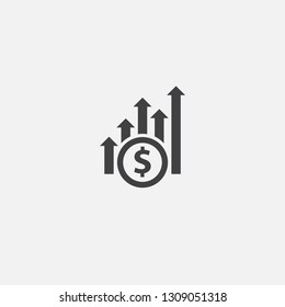 Sales base icon. Simple sign illustration. Sales symbol design. Can be used for web, print and mobile