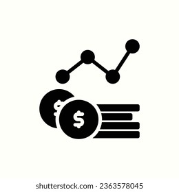 sales black icon, isolated icon in light background, perfect for website, blog, logo, graphic design, social media, UI, mobile app