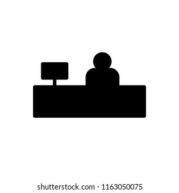 Sales booth icon Vector illustration, EPS10.