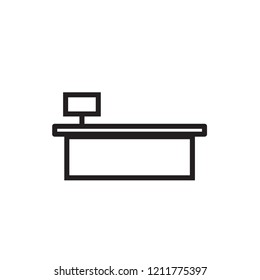 Sales booth icon Vector illustration, EPS10.