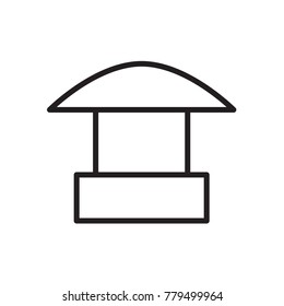 Sales booth icon Vector illustration, EPS10.