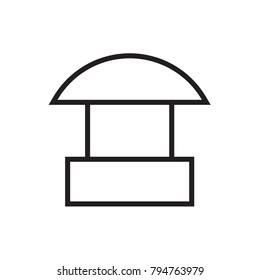 Sales booth icon Vector illustration, EPS10.