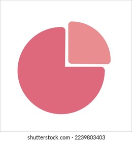 Sales Chart Icon Flat Style
