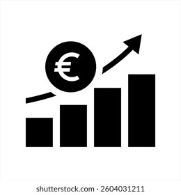 Sales Chart icon. Profit, progress icon. Dollar vector icon. Increasing revenue icon, vector 10 eps.