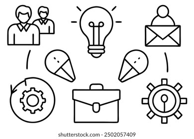 sales coaching art object illustration